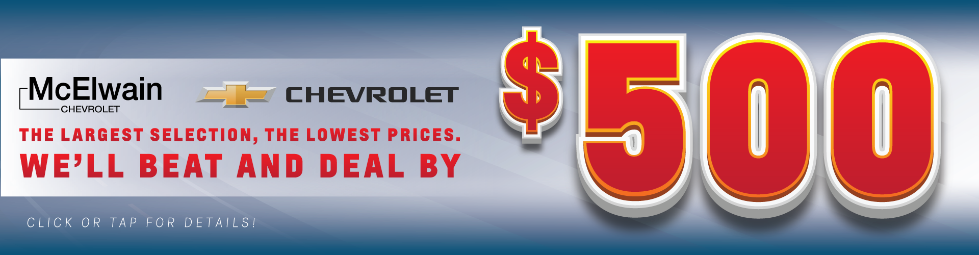 $500 discount, beat any deal